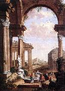 COCK, Paul de Landscape with Roman Ruins oil painting artist